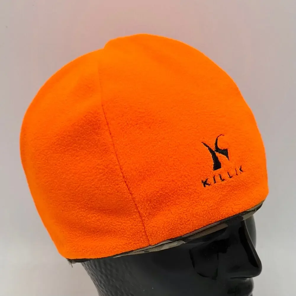 Killik Reversible Youth Beanie Ponytail Hole Camo Blaze Orange Girls Hunting Cap